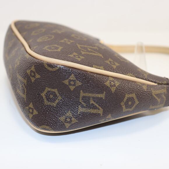 Lorenzo Valentino Monogram Shoulder Bag Brown with Gold Hardware - Picture 4 of 6